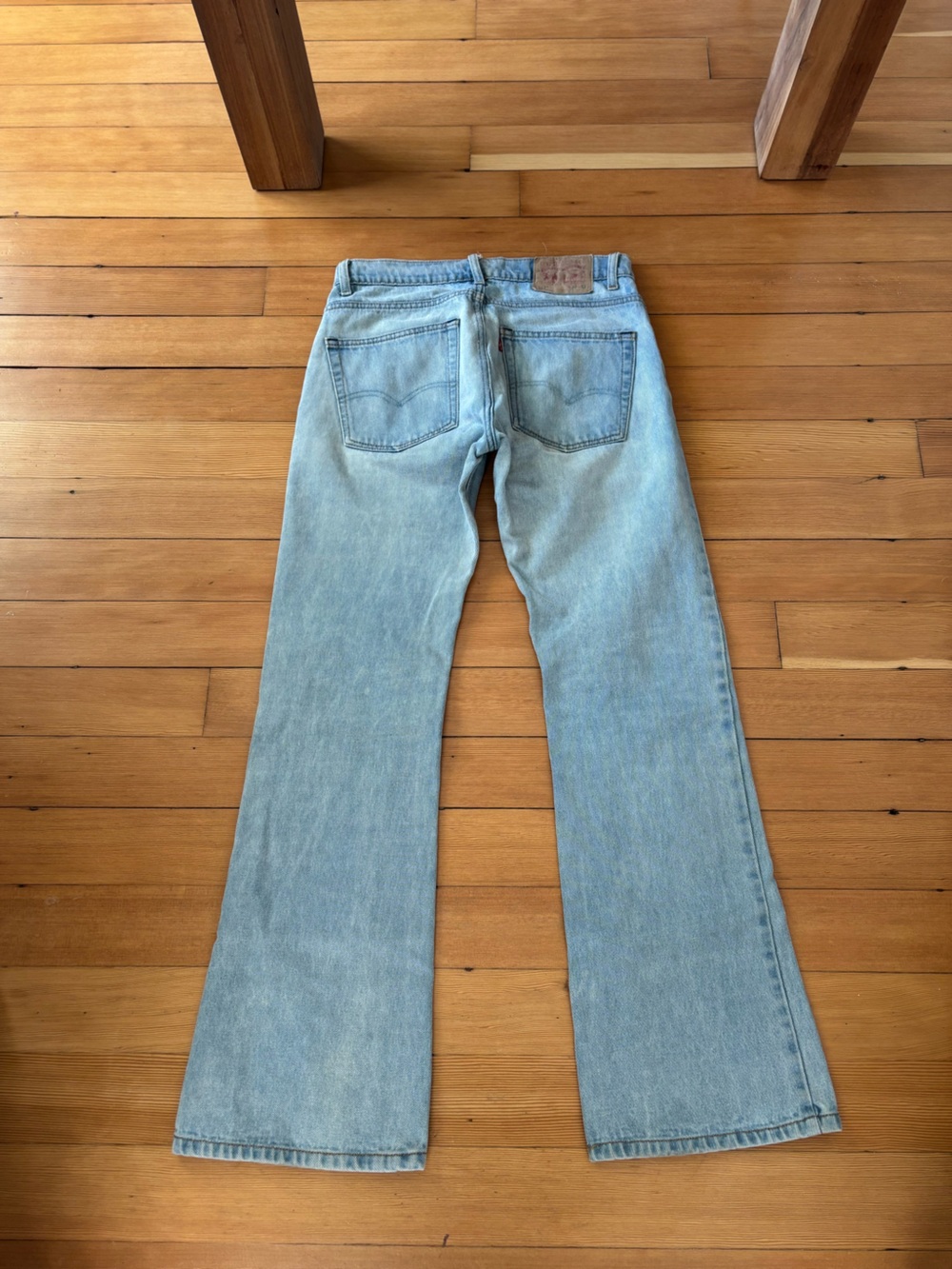 Vintage Levi’s 517 light wash bootcut flare Carolyn Bessette Kennedy CBK edit